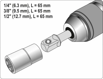 Yato Sada adaptérů SDS+ 1/4[34], 3/8[34], 1/2[34]