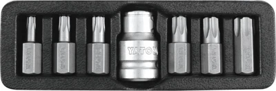 Yato Sada bitů 7 ks TORX s otvorem Yato Sada bitů 7 ks TORX s otvorem