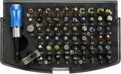Yato Sada bitů s adaptérem 1/4" 59ks