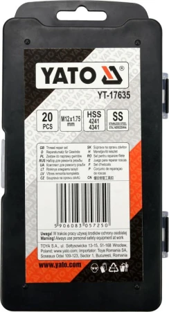 Yato Sada na opravu závitů M12 20 ks