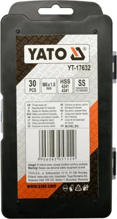 Yato Sada na opravu závitů M6 30 ks