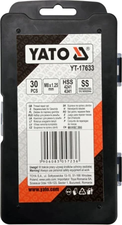 Yato Sada na opravu závitů M8 30 ks