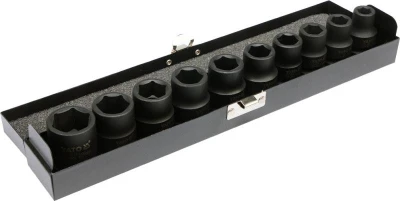 Yato Sada nástavců 1/2[34] rázové šestihranné 10 ks 10-22 mm CrMo