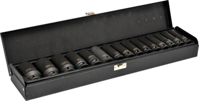 Yato Sada nástavců 1/2" rázové šestihranné hluboké 15 ks Yato Sada nástavců 1/2" rázové šestihranné hluboké 15 ks