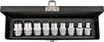 Yato Sada nástavců 1/2[34] TORX 9 ks E10-E24