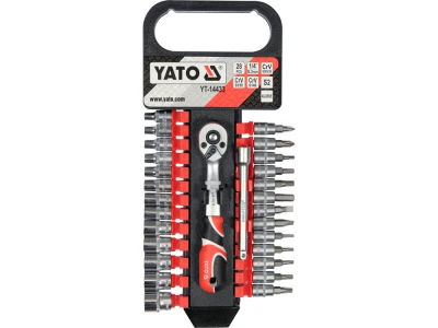 Yato Sada nástavců a bitů 1/4" 28 ks