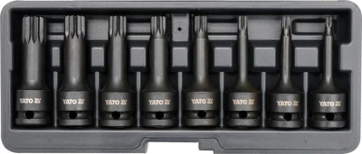 Yato Sada nástrčných klíčů 1/2" Spline, 8ks Yato Sada nástrčných klíčů 1/2" Spline, 8ks