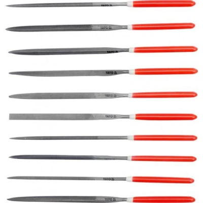 Yato Sada pilníků jehlových 5 x 180 mm 10 ks Yato Sada pilníků jehlových 5 x 180 mm 10 ks