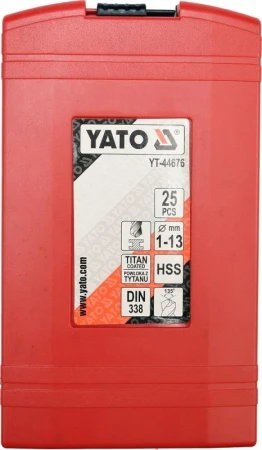 Yato Sada vrtáků do železa HSS-TiN 25ks 1-13mm