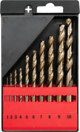 Yato Sada vrtáků na kov 10ks HSS-COBALT 1-10mm Yato Sada vrtáků na kov 10ks HSS-COBALT 1-10mm