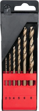 Yato Sada vrtáků na kov 6ks HSS-COBALT 2-8mm Yato Sada vrtáků na kov 6ks HSS-COBALT 2-8mm