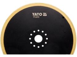 Yato Segmentový kotouč pro multifunkci BIM - TIN, 100 mm (dřevo, kov), 12 otvorů Yato Segmentový kotouč pro multifunkci BIM - TIN, 100 mm (dřevo, kov), 12 otvorů