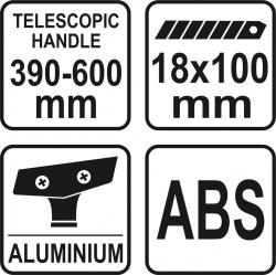 Yato Škrabka na sklo 390 - 600 mm teleskopická