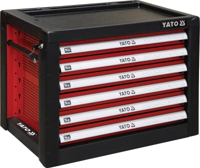 Yato Skříňka dílenská 6 zásuvky 690x465x535mm červená Yato Skříňka dílenská 6 zásuvky 690x465x535mm červená