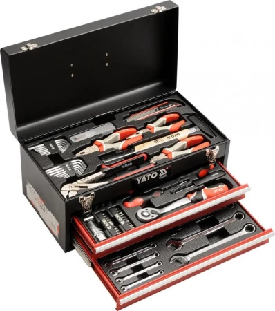 Yato Skříňka s nářadím 1/2", 1/4" 80 ks Yato Skříňka s nářadím 1/2", 1/4" 80 ks