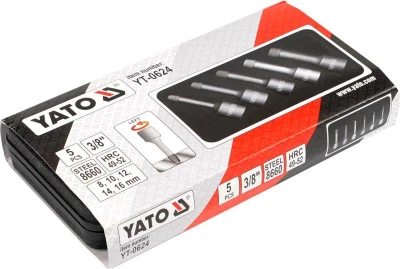 Yato Souprava na demontáž závrtných šroubů 5 ks 1/2