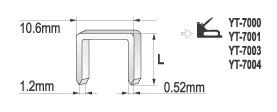 Yato Spona do sešívačky 12 x 10,6 mm 1000 ks