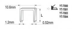Yato Spony do sešívačky 14 x 10,6 mm 1000 ks