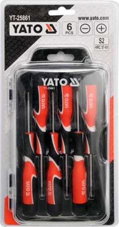 Yato Šroubováky jemné sada 6ks, 1.4,2,2.4, PH00, PH0, PH1