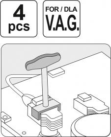 Yato Stahováky zapalovací cívky sada 4ks - VAG