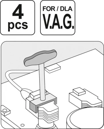 Yato Stahováky zapalovací cívky sada 4ks - VAG