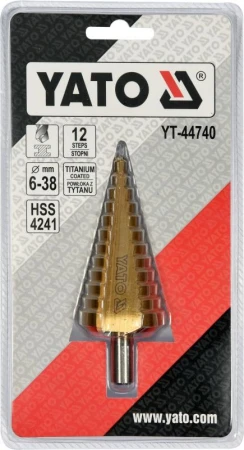 Yato Stupňovitý kuželový vrták 6-38mm