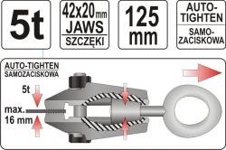 Yato Svěrka karosářská samosvorná k tahání 5t 125mm