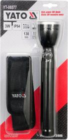 Yato Svítilna BIGGEST voděodolná IP64, fce ZOOM, 130lm, 2xLR14, 228x47mm