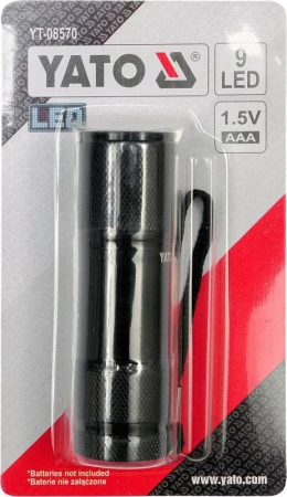 Yato Svítilna kapesní 9 LED (ALU)