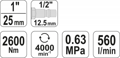Yato Utahovák pneumatický 1[34] 2600Nm