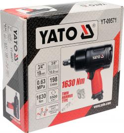 Yato Utahovák pneumatický 3/4[34] 1630 Nm TWIN HAMMER