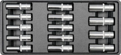 Yato Vložka do zásuvky - klíče nástrčné hluboké 8-21mm 14ks Yato Vložka do zásuvky - klíče nástrčné hluboké 8-21mm 14ks