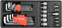 Yato Vložka do zásuvky - sada imbus, torx, bity 31ks Yato Vložka do zásuvky - sada imbus, torx, bity 31ks