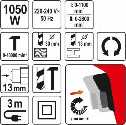 Yato Vrtací kladivo 1050W