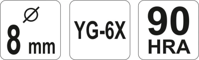 Yato Vrták do skla 8 mm