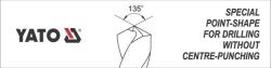 Yato Vrták na kov 5,2 mm HSS-COBALT 1 ks 135°