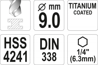 Yato Vrták na kov TITAN 1/4[34] 9mm