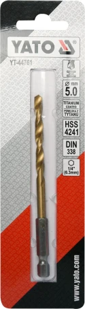 Yato TITAN 1/4" 5mm vrták na kov