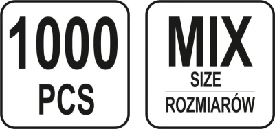 Yato Závlačky sada 1000 ks