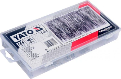 Yato Závlačky sada 555ks, R-01 - R-06