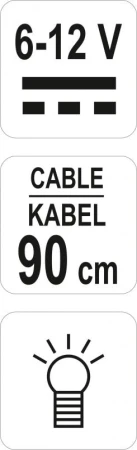Yato Zkoušečka napětí 6-12V kabel 90cm