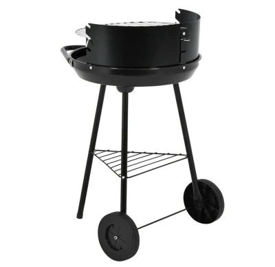 Zahradní gril na dřevěné uhlí smalt 43 x 70 cm