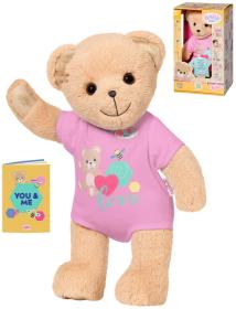 ZAPF BABY BORN Medvídek růžový obleček set s doplňky pro panenku PLYŠ ZAPF BABY BORN Medvídek růžový obleček set s doplňky pro panenku PLYŠ