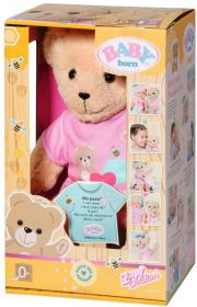 ZAPF BABY BORN Medvídek růžový obleček set s doplňky pro panenku PLYŠ