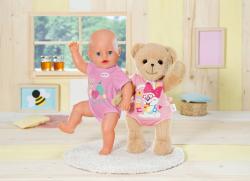 ZAPF BABY BORN Medvídek růžový obleček set s doplňky pro panenku PLYŠ