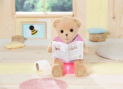 ZAPF BABY BORN Medvídek růžový obleček set s doplňky pro panenku PLYŠ