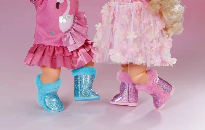 Zapf Creation ZAPF BABY BORN Boty třpytivé set 1 pár pro panenku miminko 2 barvy