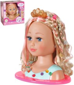 Zapf Creation ZAPF BABY BORN Česací hlava blond starší sestřička set s kadeřnickými doplňky Zapf Creation ZAPF BABY BORN Česací hlava blond starší sestřička set s kadeřnickými doplňky