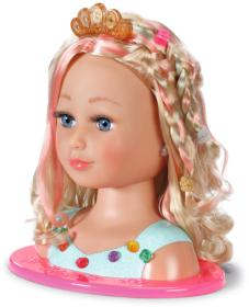 Zapf Creation ZAPF BABY BORN Česací hlava blond starší sestřička set s kadeřnickými doplňky