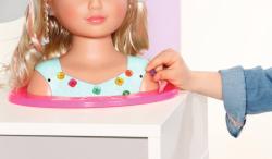Zapf Creation ZAPF BABY BORN Česací hlava blond starší sestřička set s kadeřnickými doplňky